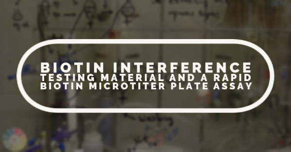 Biotin Interference Testing Material and a Rapid Biotin Microtiter Plate Assay
